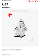 Operating manual Rotary Cone Sample Divider L-27