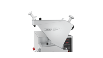 Protected funnel with sample pusher