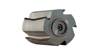 Rotor with V-cutting edges and fixed knives made of hardmetal tungsten carbide